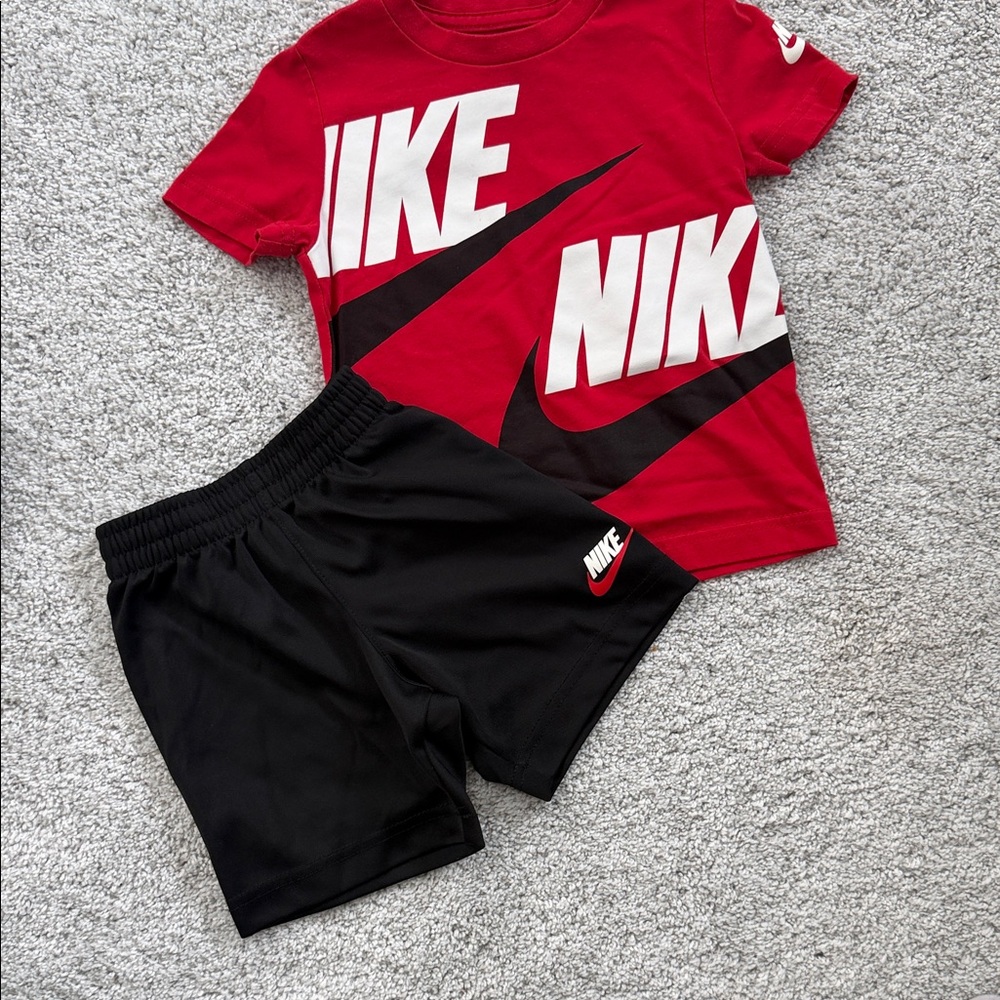 Nike Red and Black Kids Set